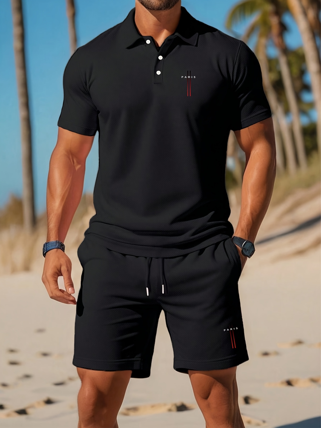 Summer Clothing Shops - 2026年夏メンズポロシャツセット - 3Dプリントデザイン、通気性、軽量、快適、ファッショナブルなアウトドアメンズウェア