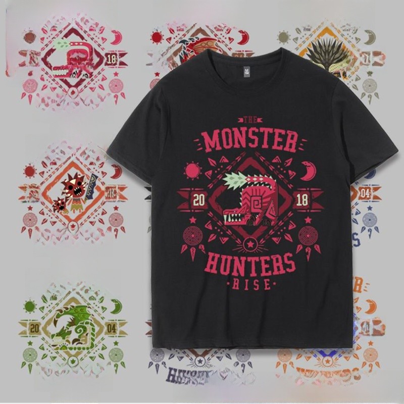 Summer Games Clothing Brand - モンスターライズ コラボ Tシャツ 半袖 メンズ ゲーム周辺機器衣料