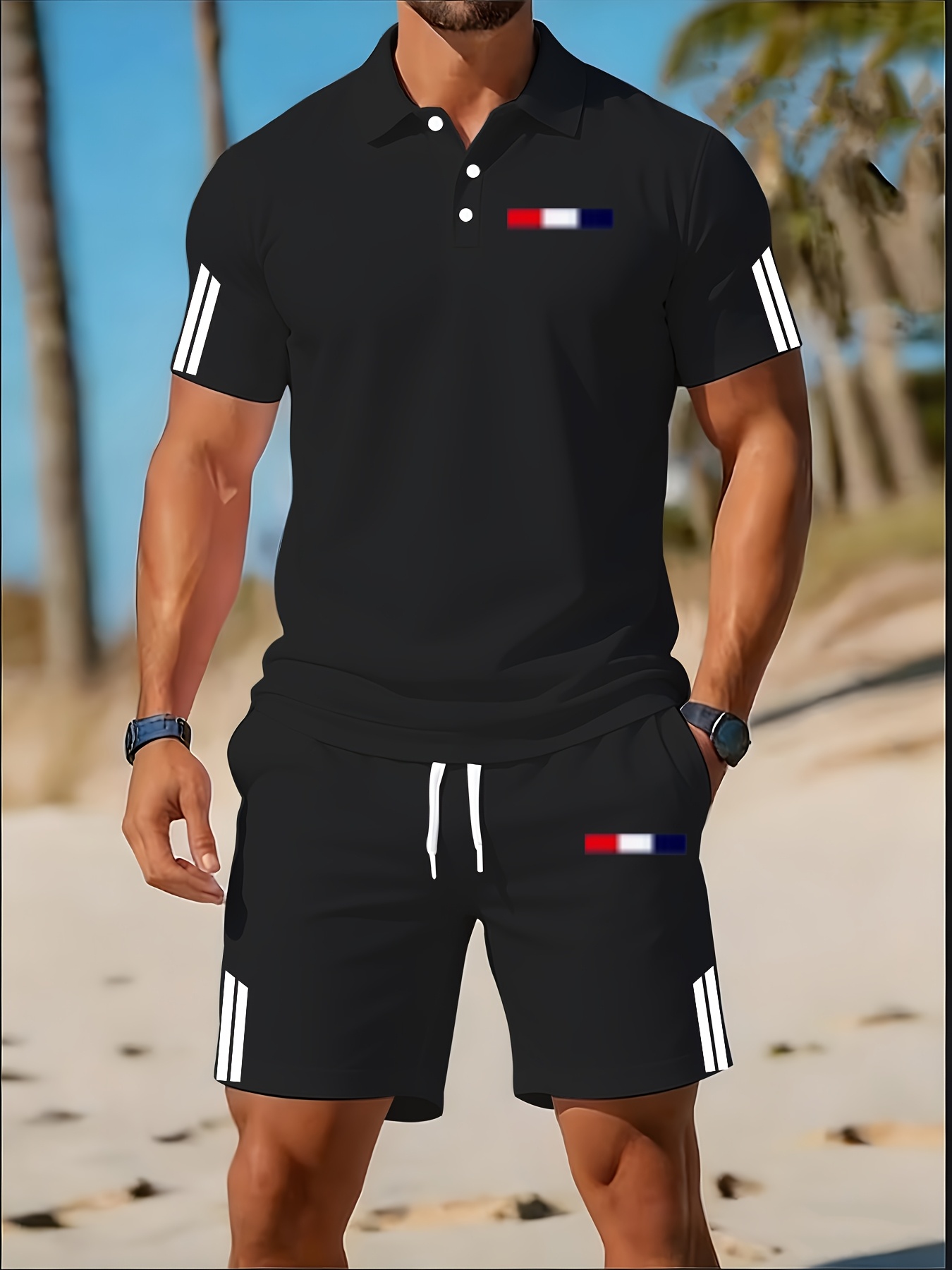 Summer Clothing Shops - 2026年夏メンズポロシャツセット - 3Dプリントデザイン、通気性、軽量、快適、ファッショナブルなアウトドアメンズウェア