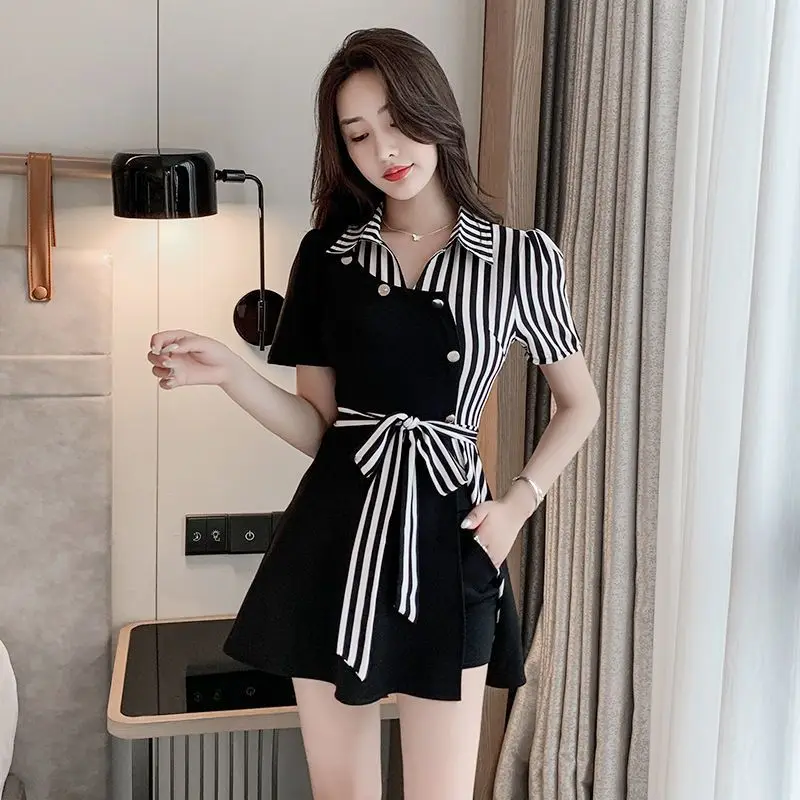 Summer Clothing Trends 2025 - レディース向けシャツ＆ブラウスショートセット、2ピース、お揃いコーデトレンド2025新作、格安ノベルティ、レディースショートパンツ