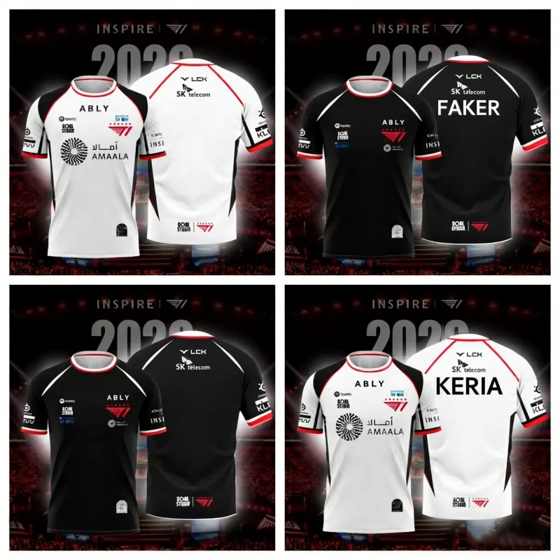 Board Short Surf - 2026 新しい T1 ESPORTS チームジャージ FAKER