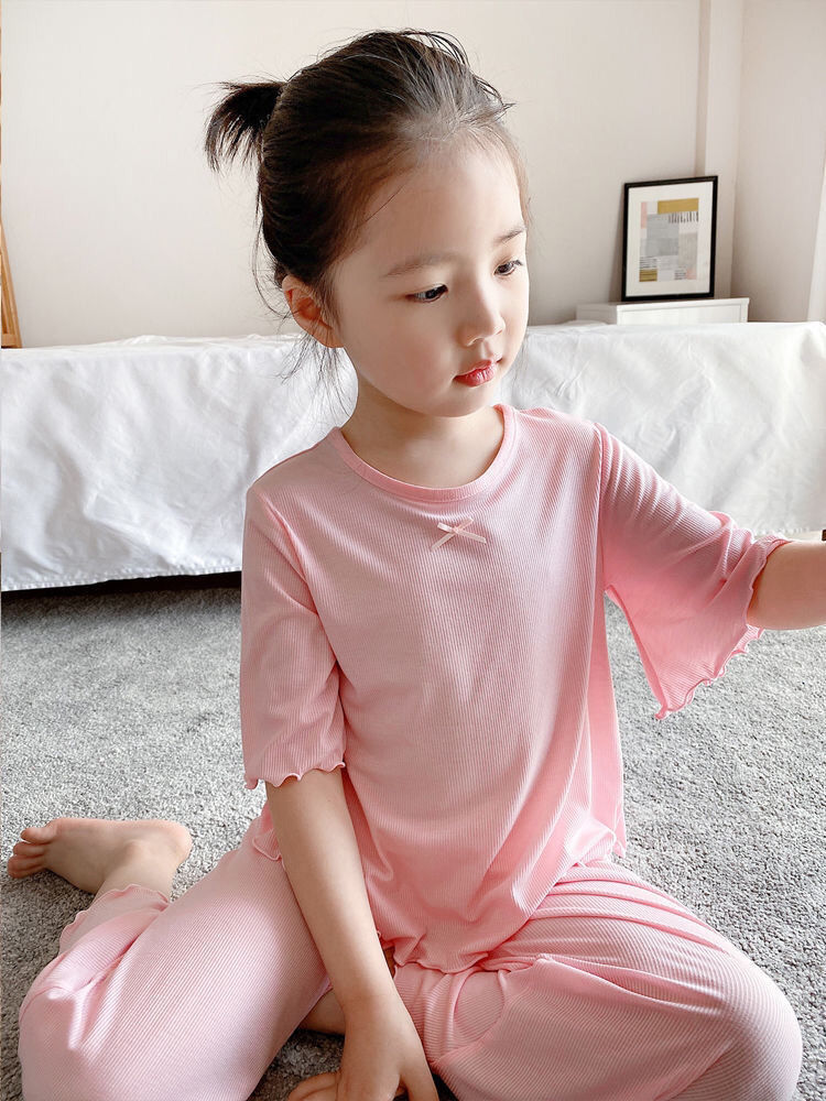 Summer Clothing For Teen Girls - パジャマ子供用ハウスウェアティーンガール服子供用パジャマ部屋着女の子用サマーパジャマセット女の子用パジャマセット寝間着