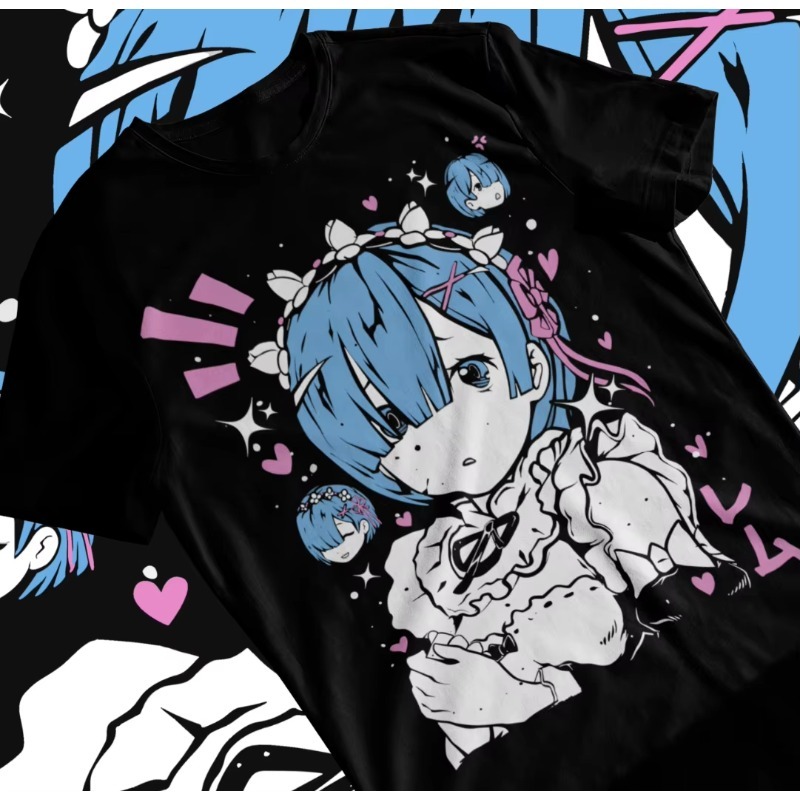 Summer Clothing Trends 2025 - 2025年夏トレンド コスプレ ニュートラル レム リゼロ Tシャツ、可愛いリゼロ