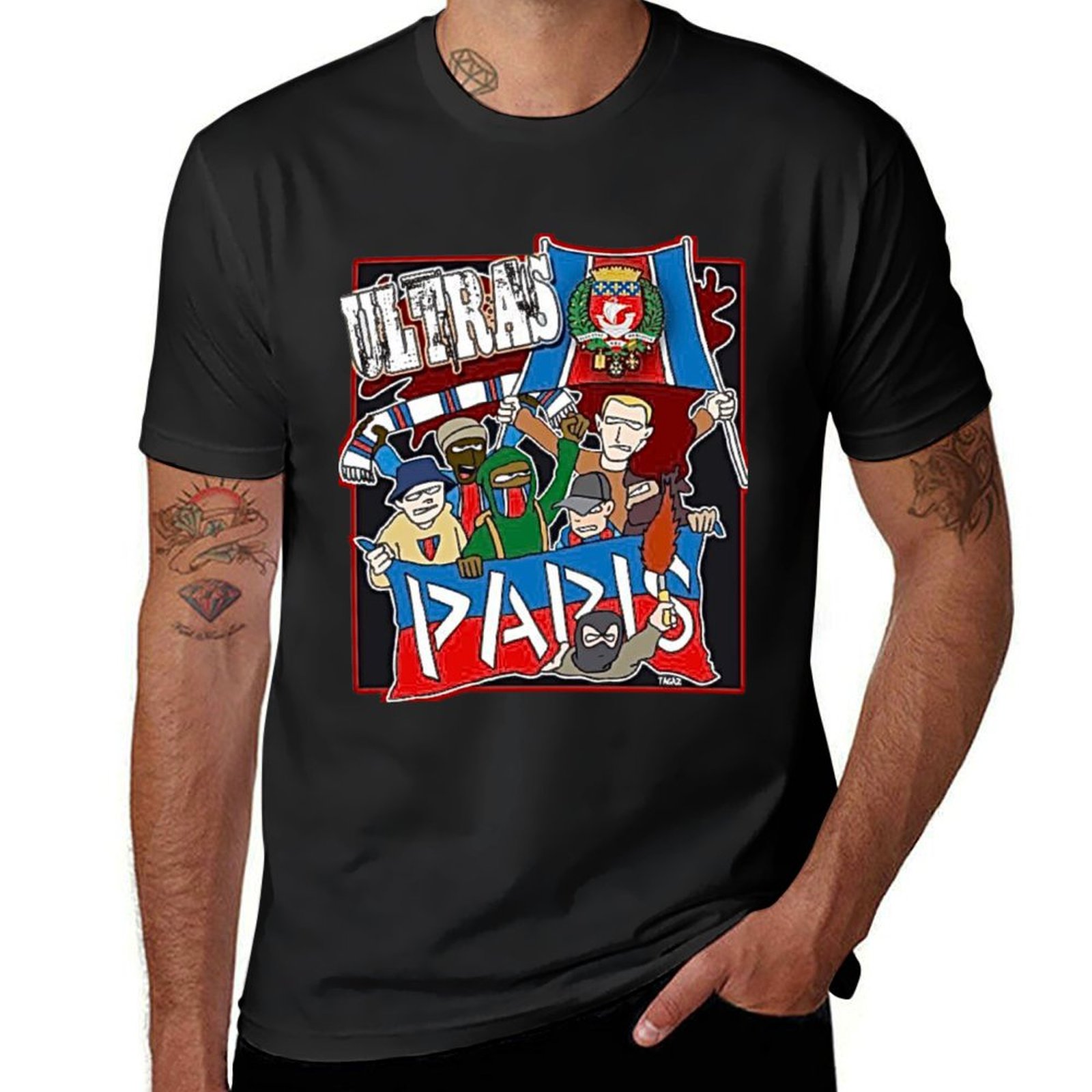 Summer Clothing In Paris - 男性用Tシャツ,特大トップス,速乾性,夏