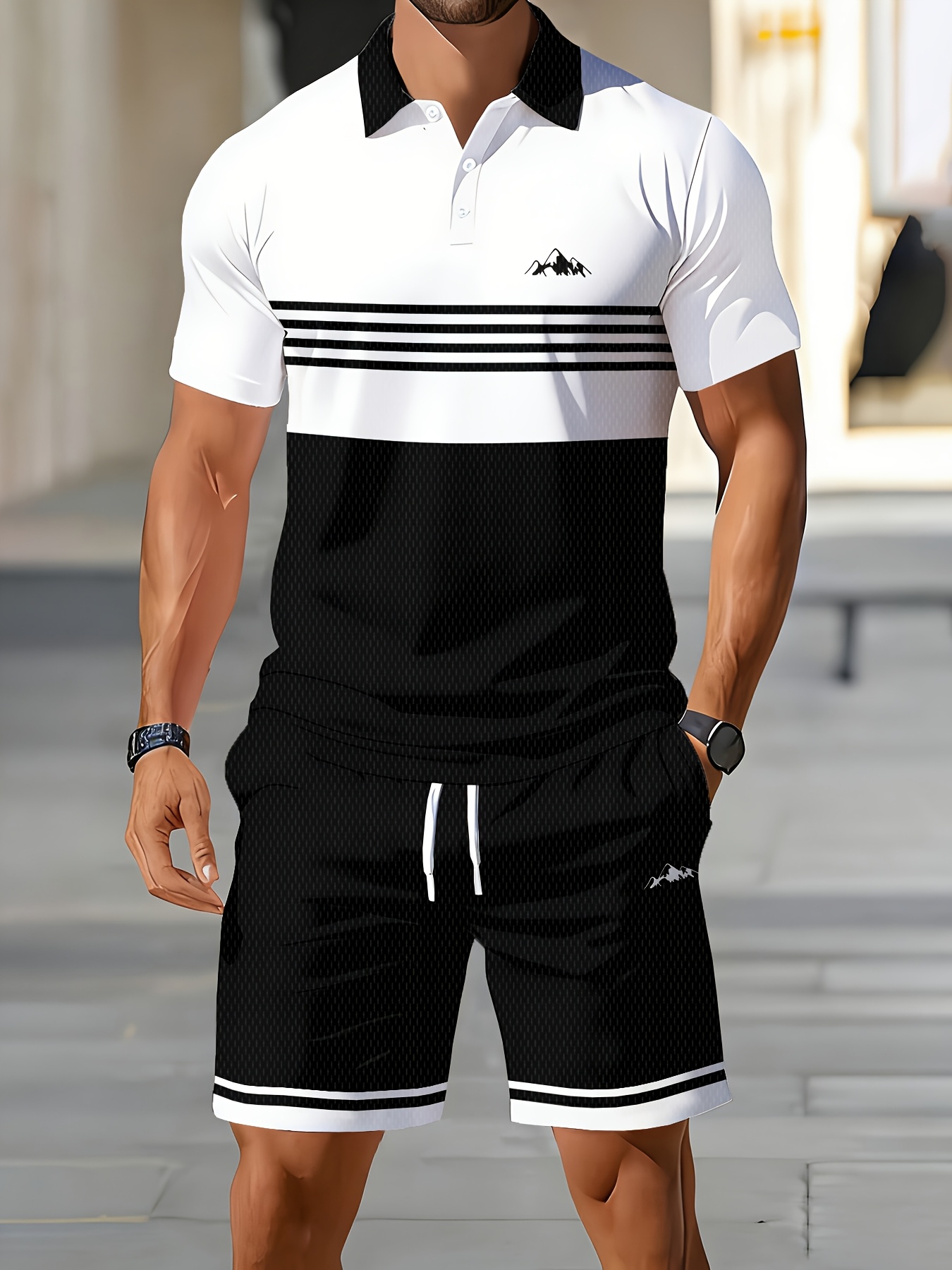 Summer Clothing Shops - 2026年夏メンズポロシャツセット - 3Dプリントデザイン、通気性、軽量、快適、ファッショナブルなアウトドアメンズウェア