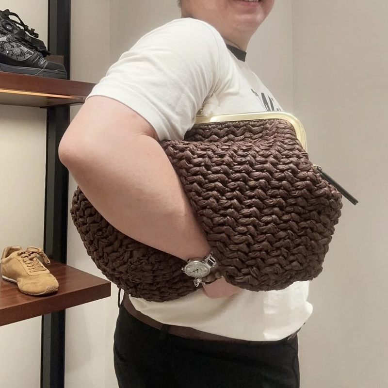 手織りキスロックフレームショルダーラフィアビーチバッグ女性用 - Beach Bag Straw のレビューと価格