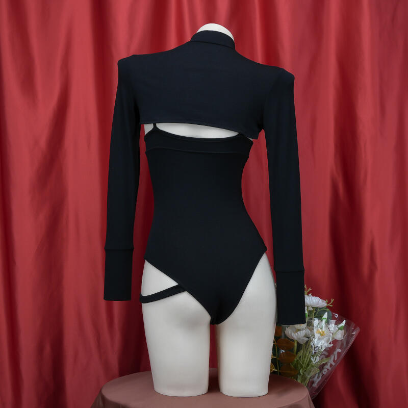 アニメゴシック中空アウトノースリーブタンクトップボディスーツ - Romper Playsuit Women のレビューと価格