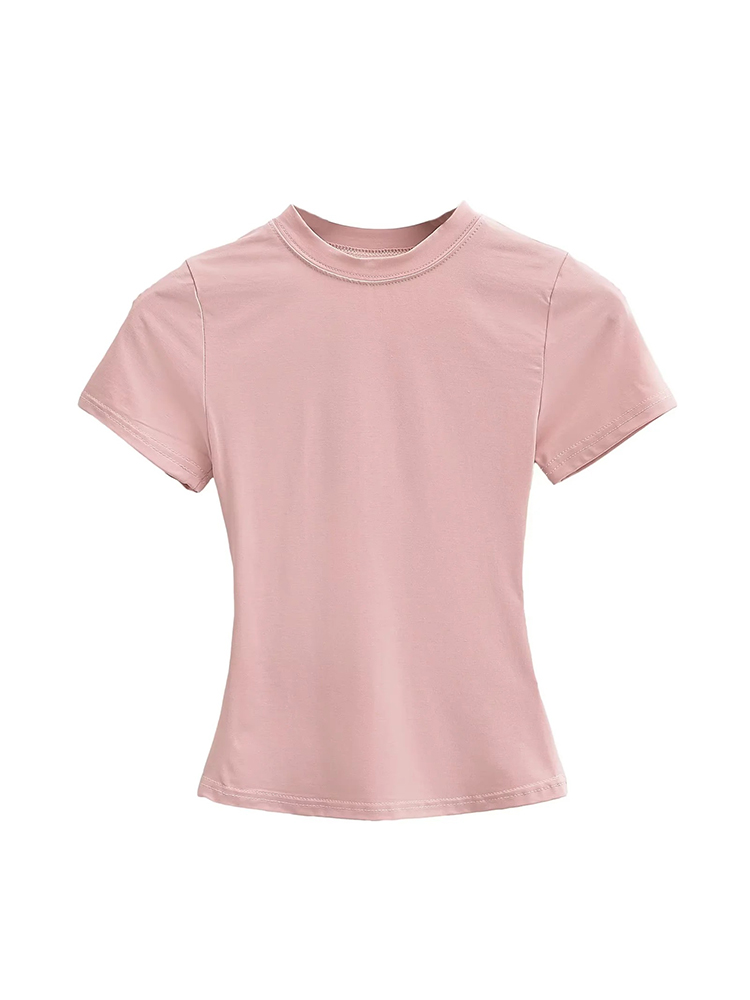 2025年新作 高品質カジュアルTシャツ セクシー スリム  - Summer Clothing Trends 2025 のレビューと価格