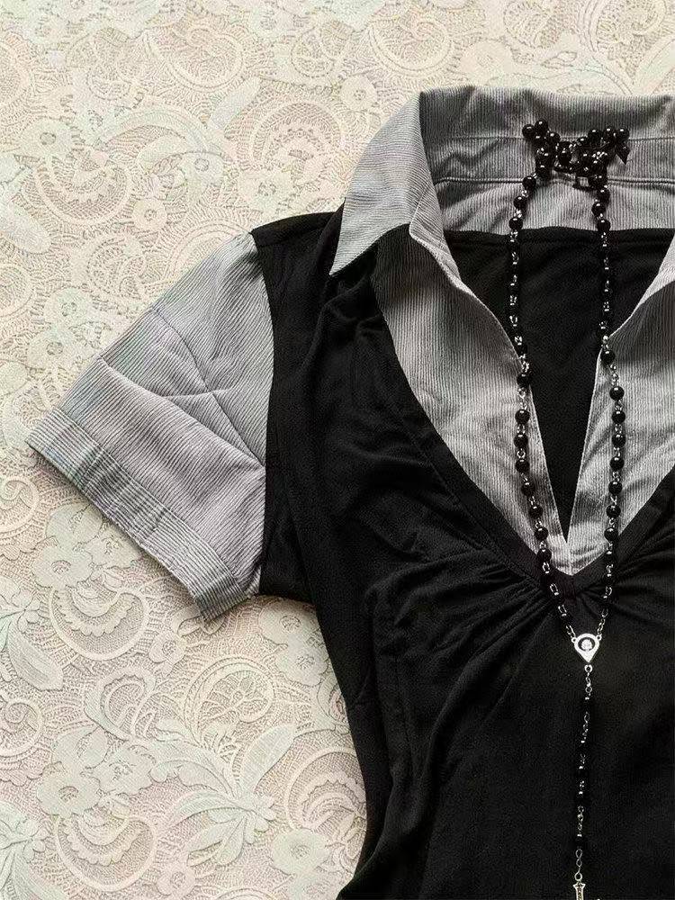 フェアリーグランジ風Tシャツ レディース ヴィンテージ風フリ - Summer Clothing Aesthetic のレビューと価格