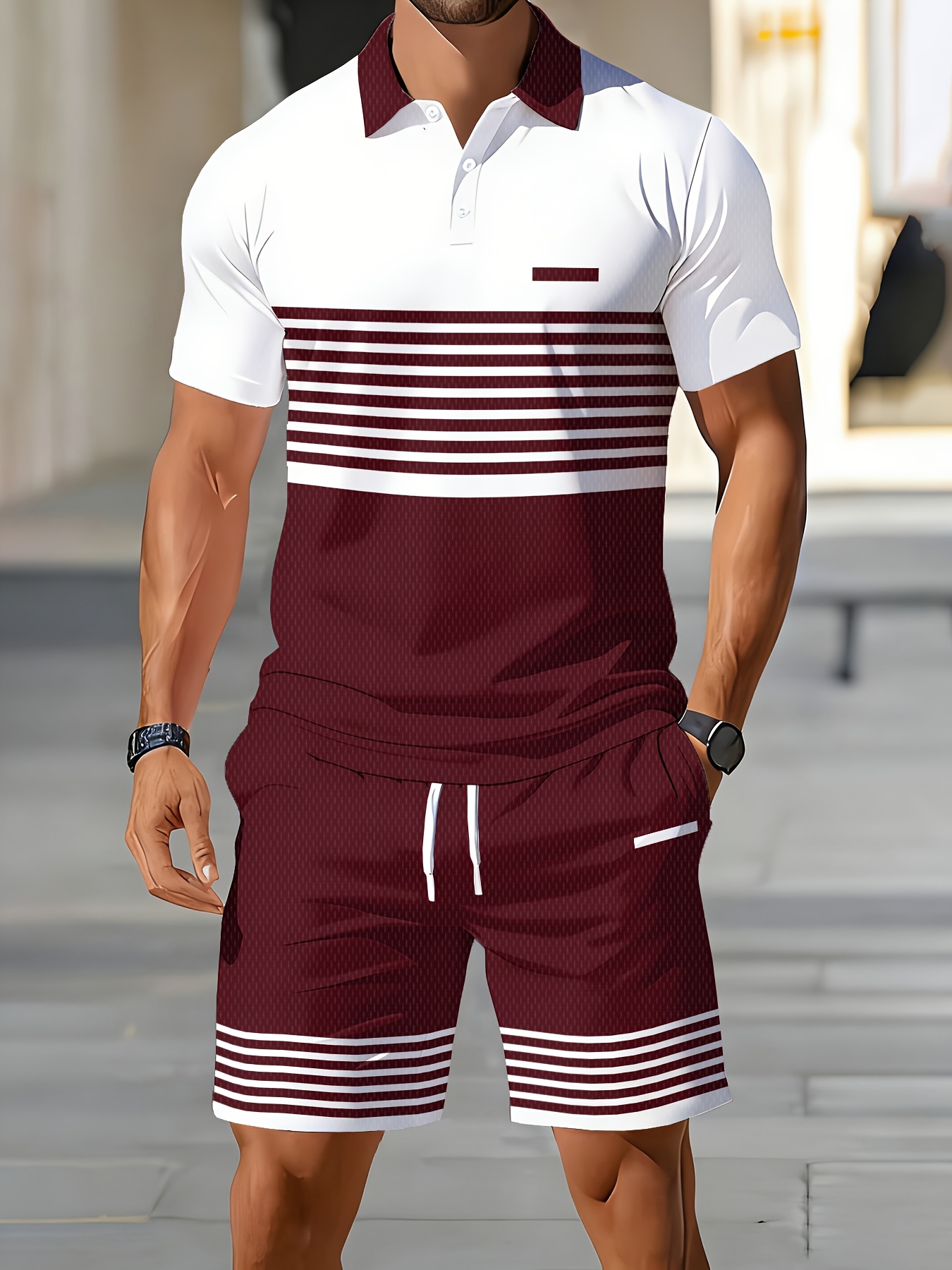 2026年夏メンズポロセット - 3Dプリント柄 - 通気性 - Summer Clothing Shops のレビューと価格