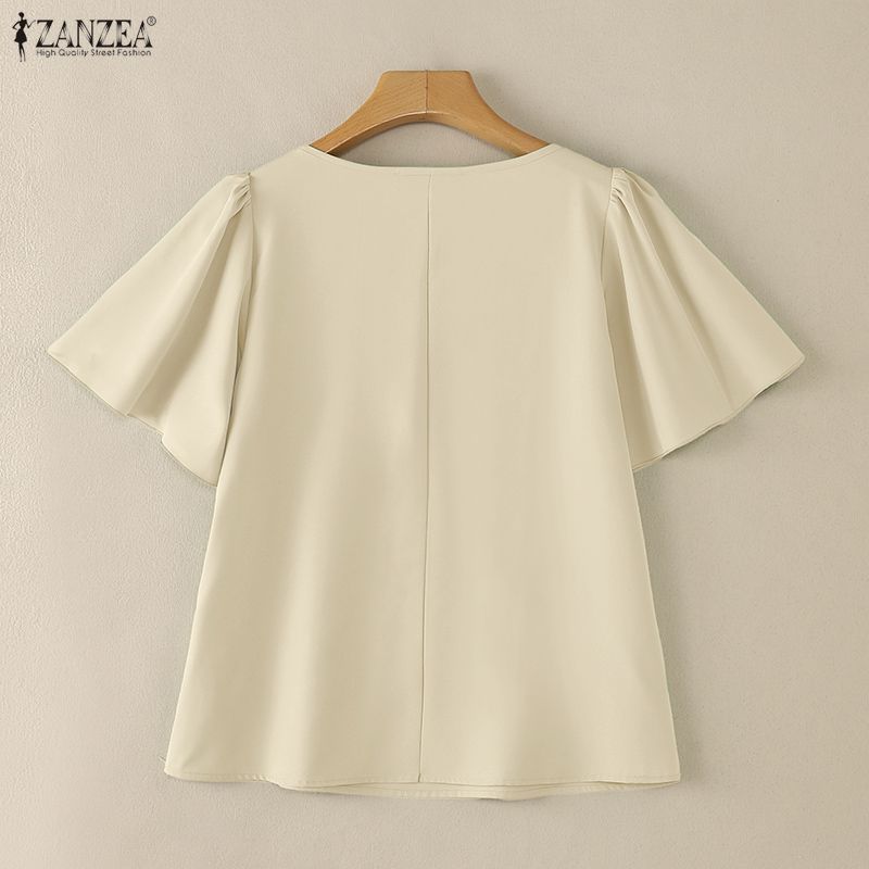 ZANZEA レディース エレガント ブラウス パール ディ - Summer De Clothing のレビューと価格