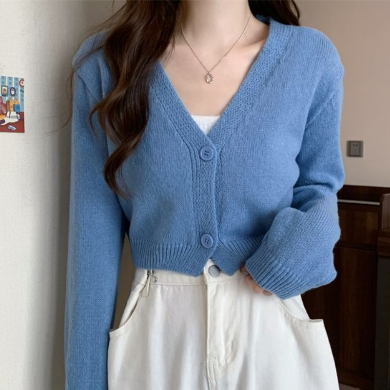 女性のためのエレガントな秋のショートカーディガン,シックな衣 - Summer Clothing Aesthetic のレビューと価格