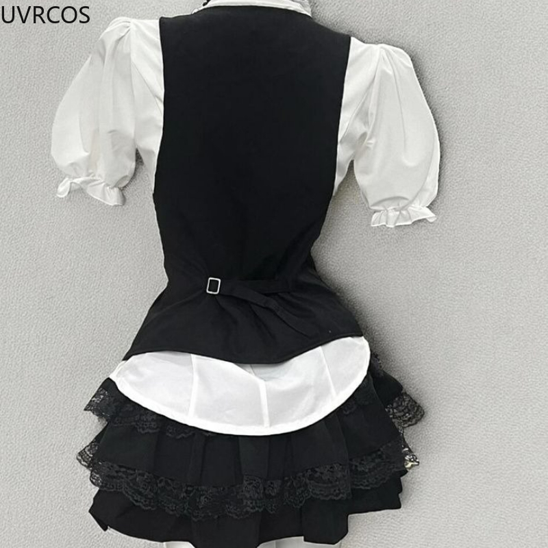 Y2k 美的ロリータスタイル甘い 3 点セット女性フリルパフ - Summer Clothing Aesthetic のレビューと価格