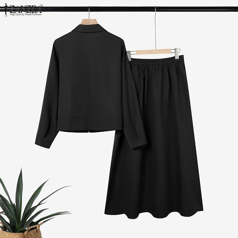 控えめなファッションレディーススカートスーツ長袖ジャケット＆ - Summer Clothing Hijab のレビューと価格