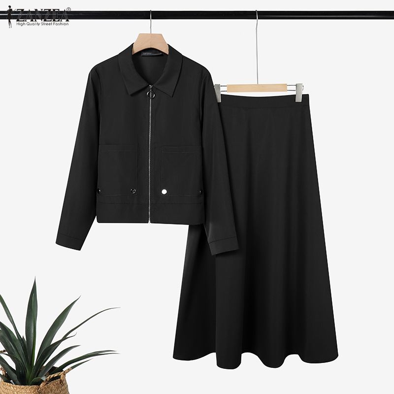 控えめなファッションレディーススカートスーツ長袖ジャケット＆ - Summer Clothing Hijab のレビューと価格
