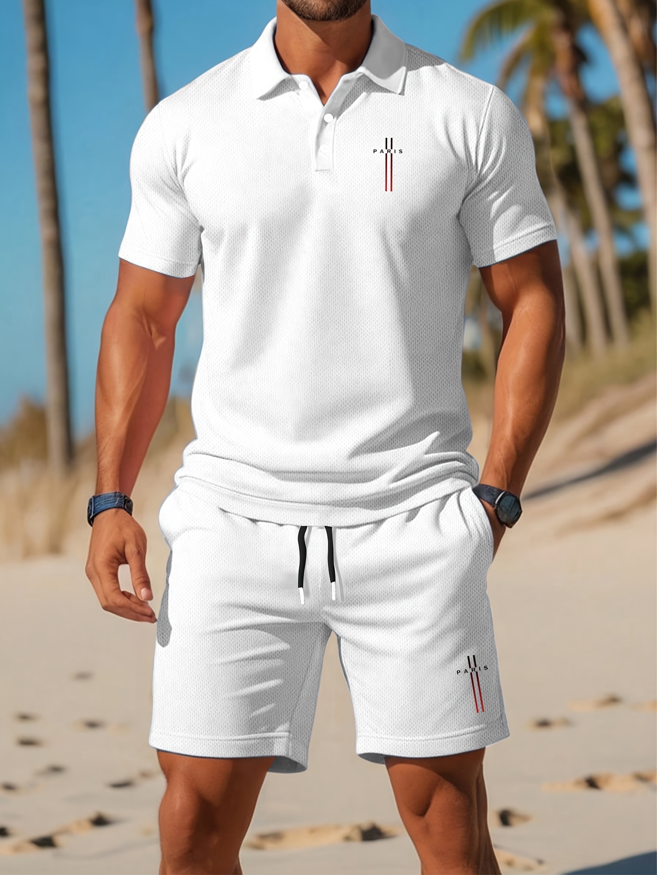 2026年夏メンズポロシャツセット - 3Dプリントデザイン - Summer Clothing Shops のレビューと価格