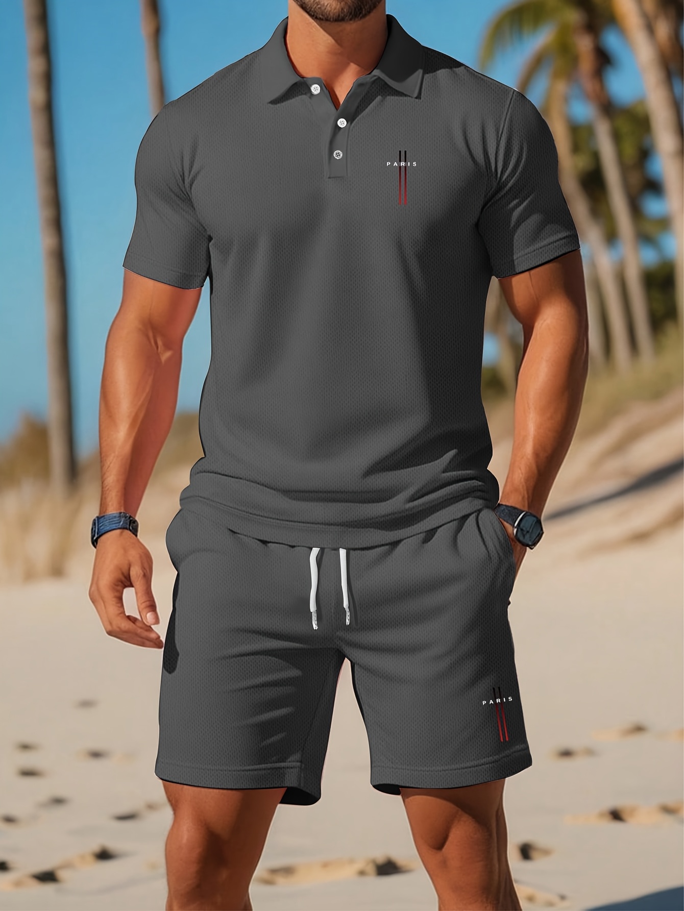 2026年夏メンズポロシャツセット - 3Dプリントデザイン - Summer Clothing Shops のレビューと価格