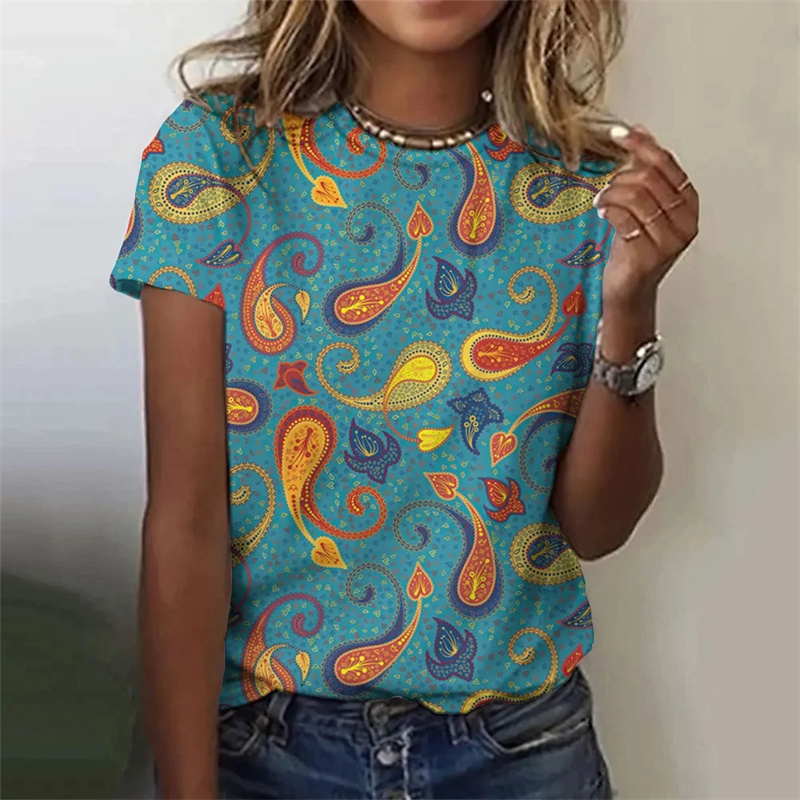 女性のためのセクシーなパターンのTシャツ,3D効果のあるモデ - Summer Clothing India のレビューと価格