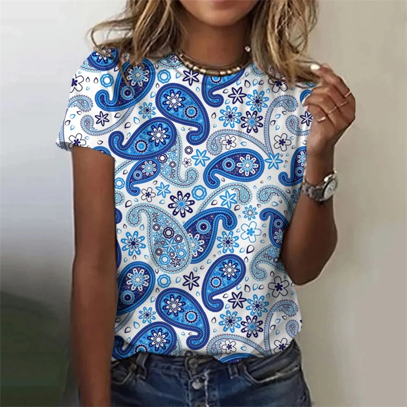 女性のためのセクシーなパターンのTシャツ,3D効果のあるモデ - Summer Clothing India のレビューと価格