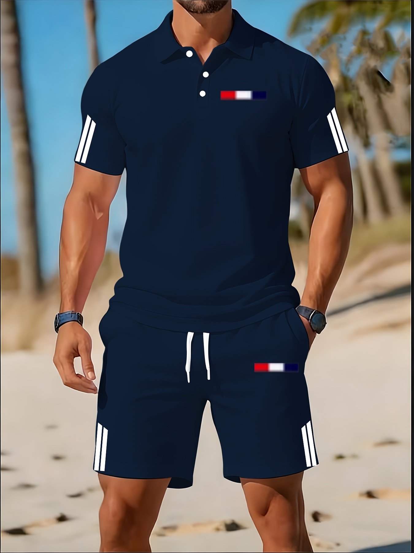 2026年夏メンズポロシャツセット - 3Dプリントデザイン - Summer Clothing Shops のレビューと価格