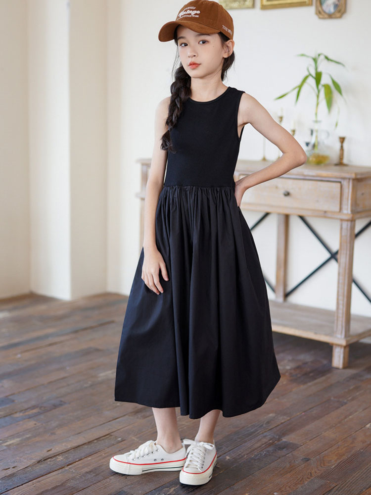 小さな女の子のためのマキシロングドレス,大きな女の子の服,1 - Summer Clothing For Teen Girls のレビューと価格