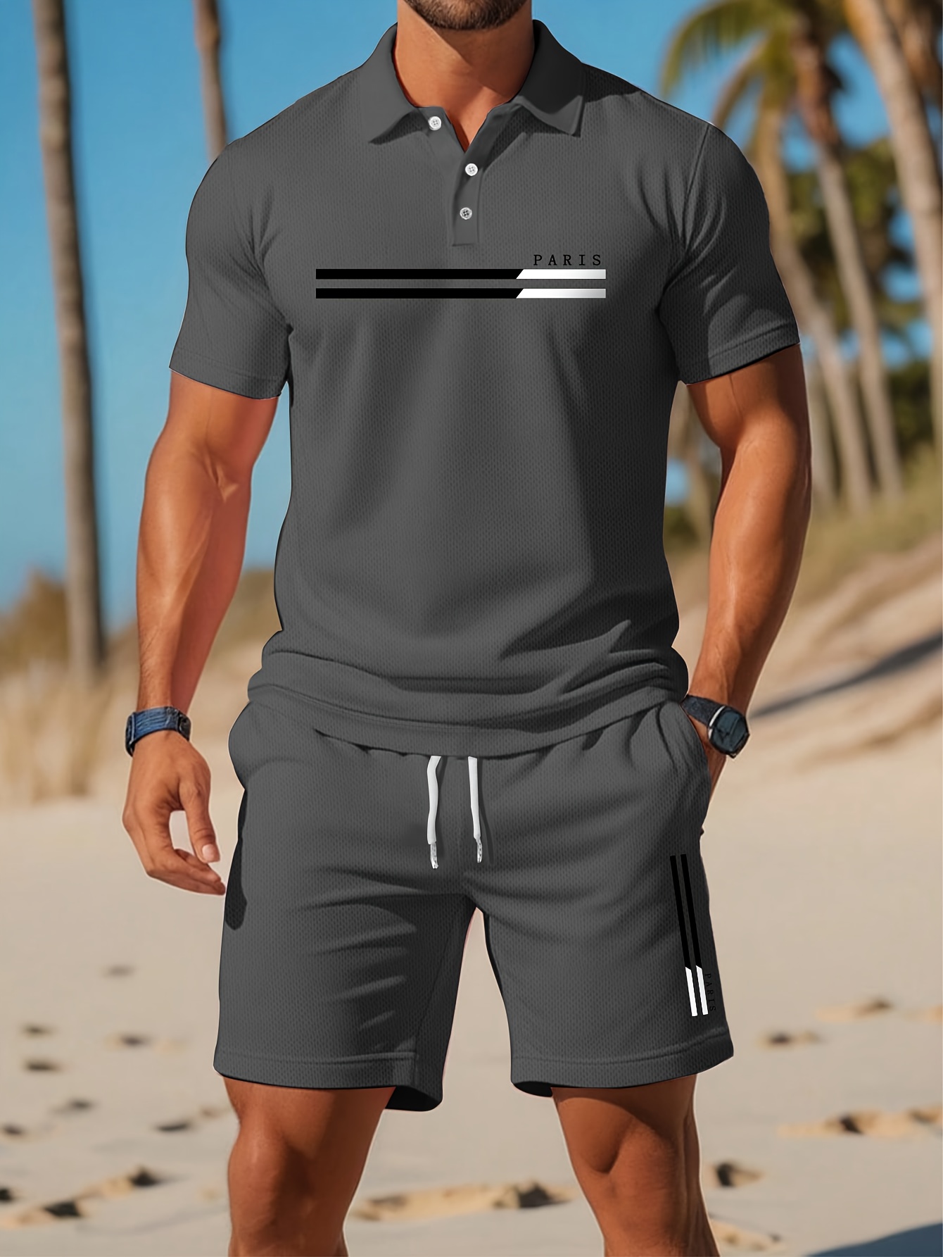 2026年夏メンズポロセット - 3Dプリント柄 - 通気性 - Summer Clothing Shops のレビューと価格