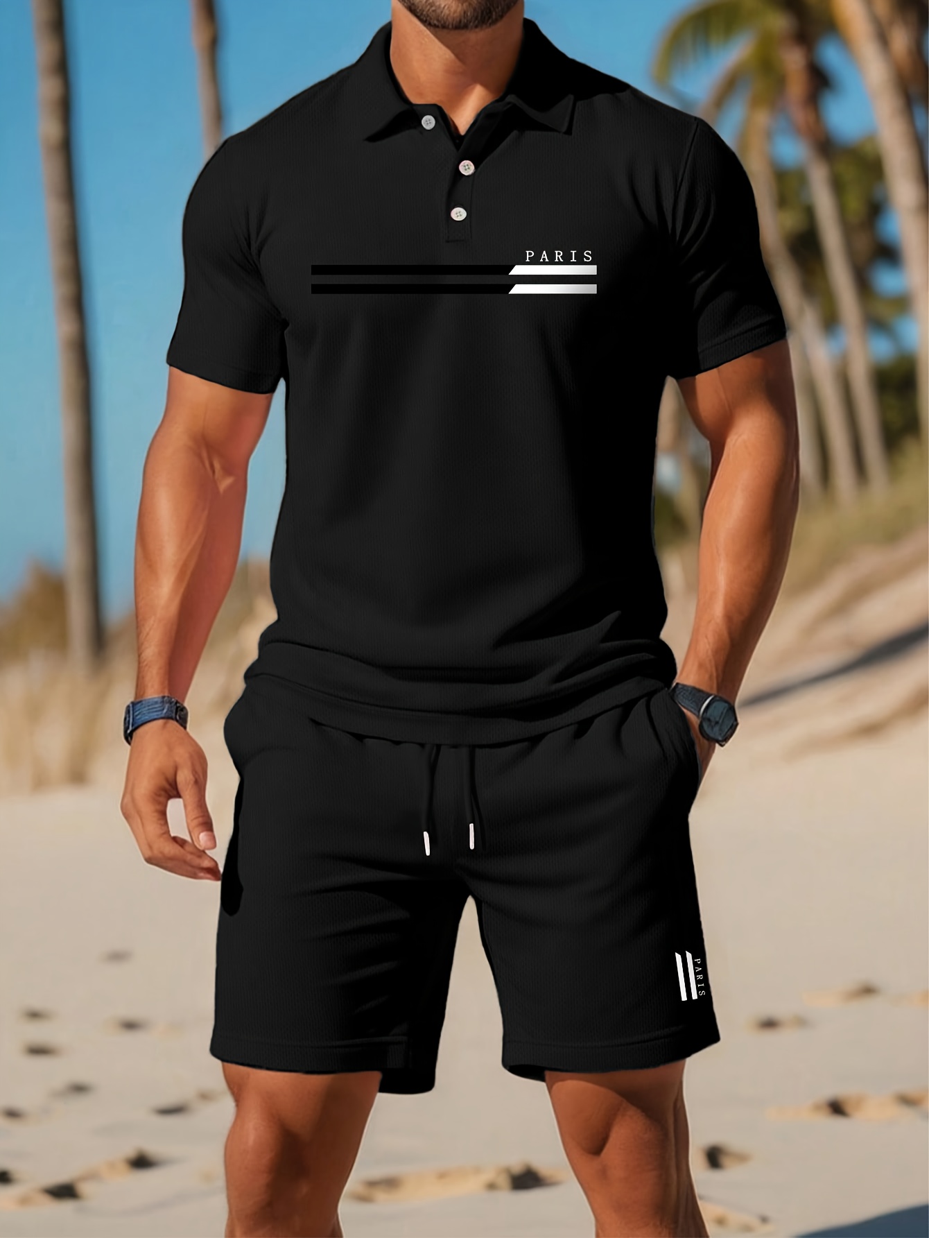 2026年夏メンズポロセット - 3Dプリント柄 - 通気性 - Summer Clothing Shops のレビューと価格