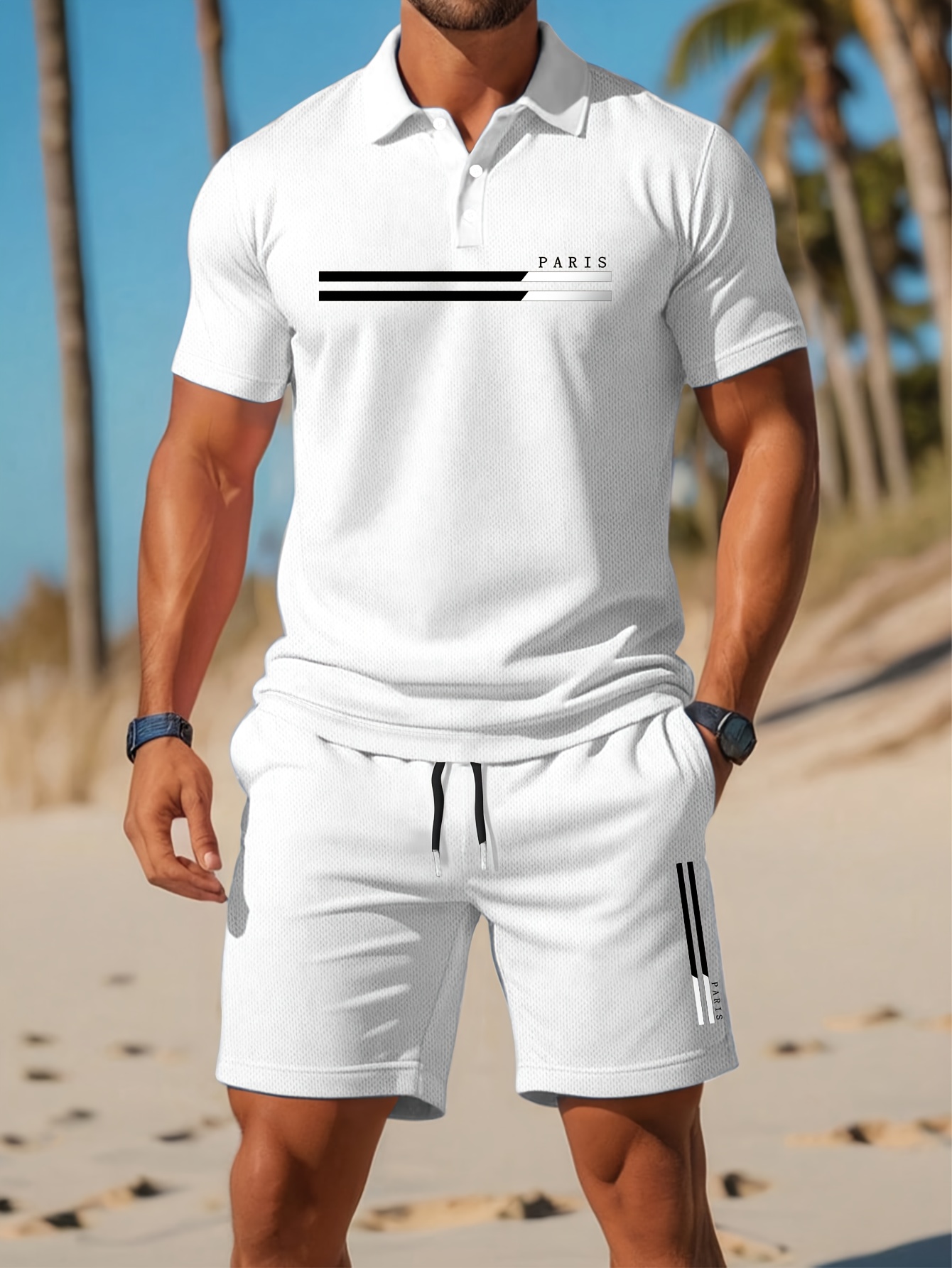 2026年夏メンズポロセット - 3Dプリント柄 - 通気性 - Summer Clothing Shops のレビューと価格