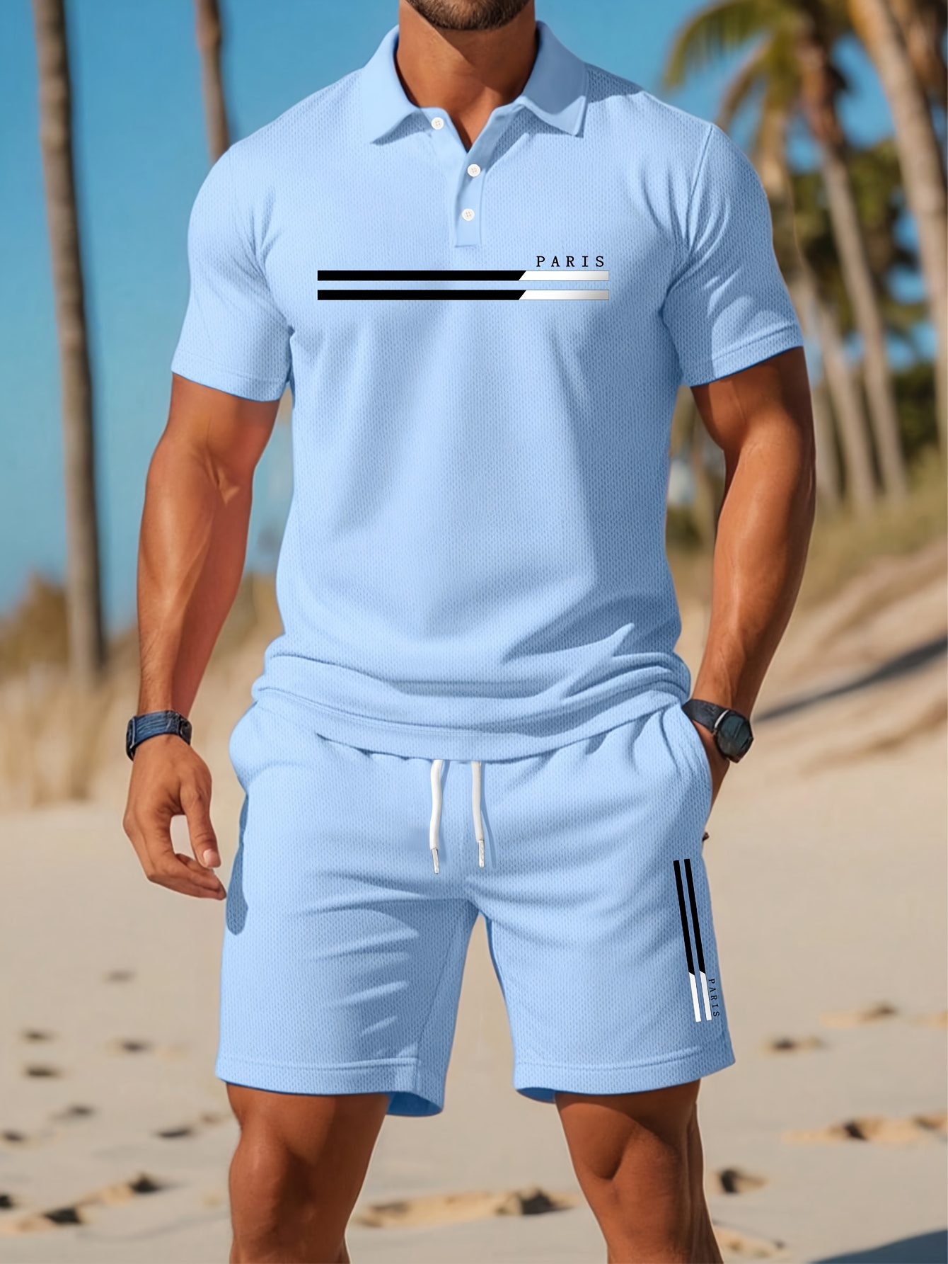 2026年夏メンズポロセット - 3Dプリント柄 - 通気性 - Summer Clothing Shops のレビューと価格