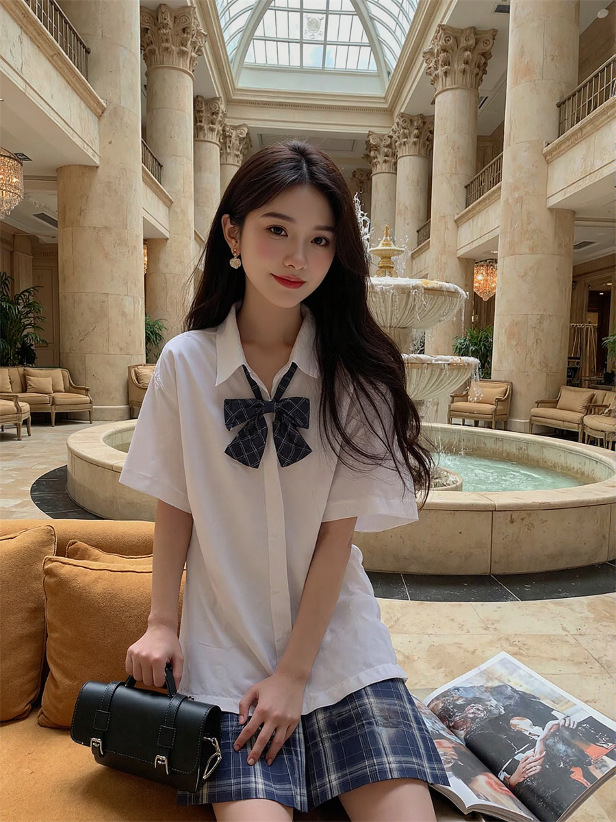 半袖韓国風シャツ レディースブラウス エレガントな婦人服 2 - Summer Clothing Trends 2025 のレビューと価格