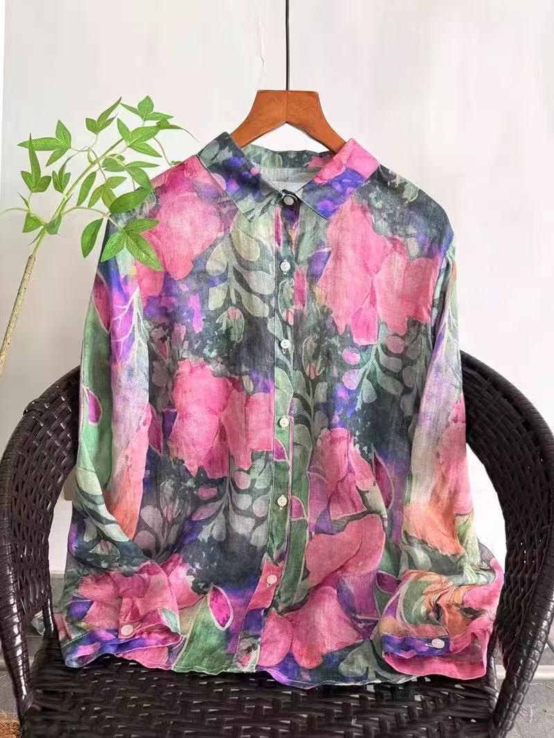 2026年ヴィンテージ服 100%ラミーリネンシャツとブラウ - Summer Clothing Japan のレビューと価格