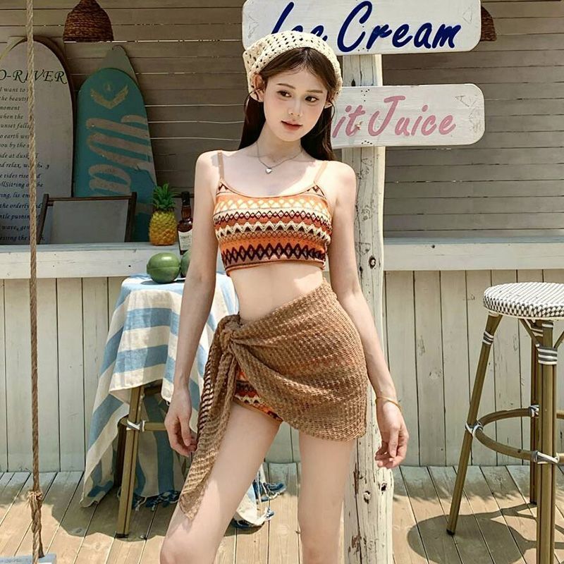 女性用痩身水着温泉プールパーティービキニセットワイヤーフリー - Bikini Set Push Up のレビューと価格