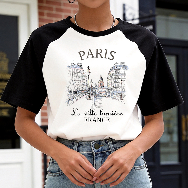 90年代 Y2K 韓国風Tシャツ カジュアル グラフィックT - Summer Clothing In Paris のレビューと価格