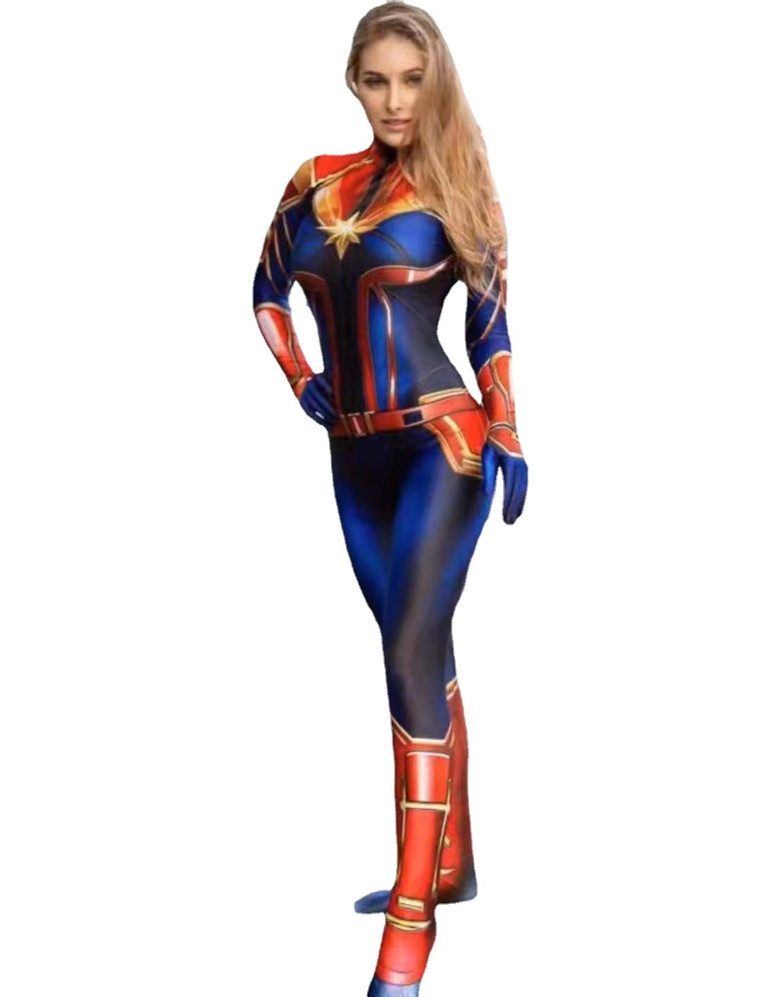 映画キャプテンコスプレコスチューム 女性用スーパーヒーローコ - Romper Playsuit Women のレビューと価格