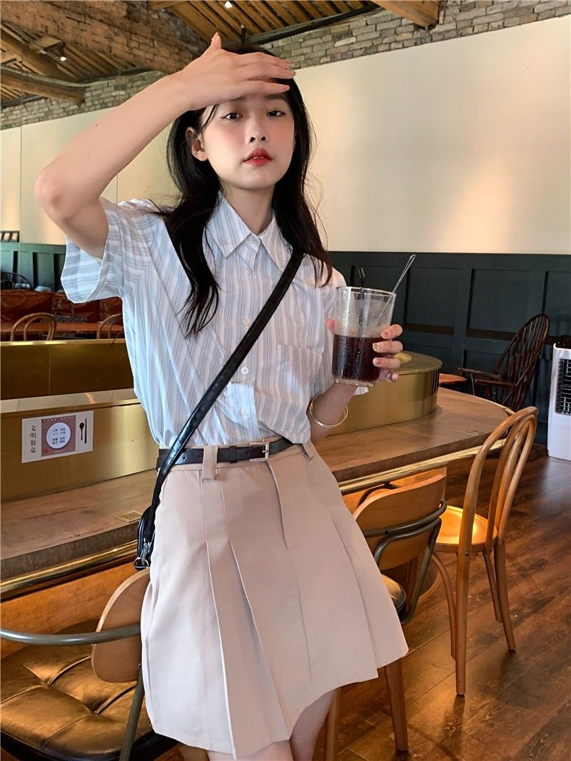 シャツ女性竹リネンブレンドマンダリンカラークロップドフィット - Crop Blouse Linen のレビューと価格