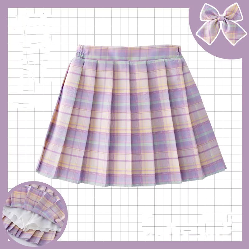 子供市松スカート子供カレッジスタイルの服春夏十代の女の子のフ - Summer Clothing For Teen Girls のレビューと価格