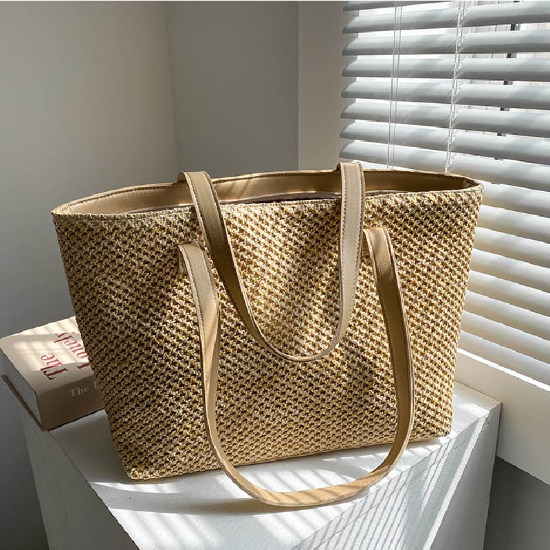 2026 夏ビーチわら女性のバッグ大容量ショッパートート女性 - Beach Bag Straw のレビューと価格