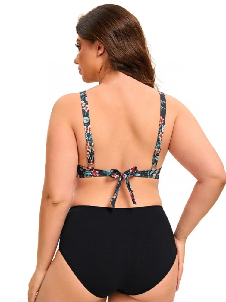 プラスサイズ ハイウエスト ビキニ レディース プッシュアッ - Bikini Set Push Up のレビューと価格