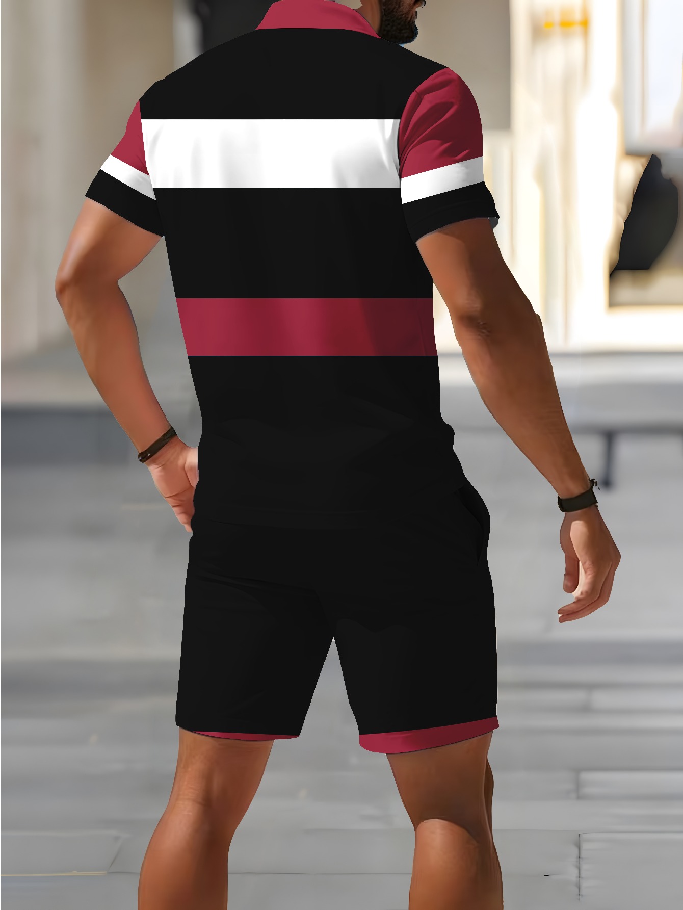 2026年夏メンズポロシャツセット - 3Dプリントデザイン - Summer Clothing Shops のレビューと価格