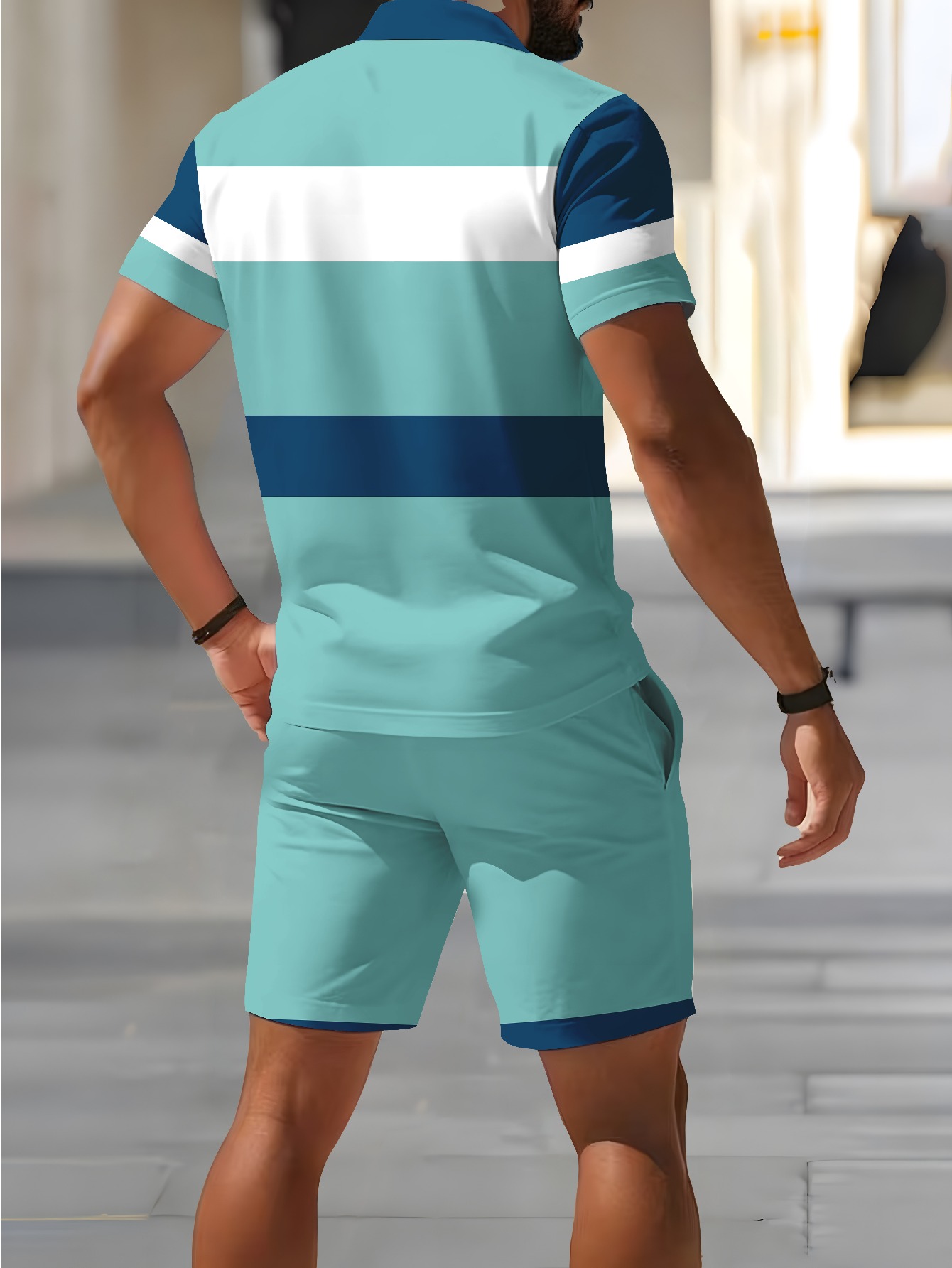 2026年夏メンズポロシャツセット - 3Dプリントデザイン - Summer Clothing Shops のレビューと価格