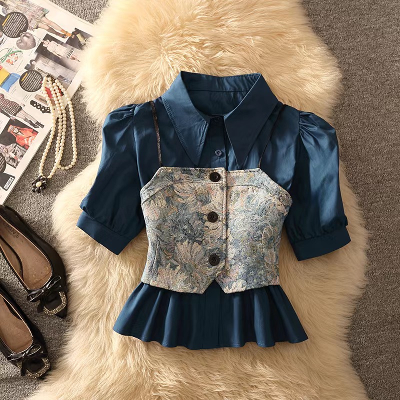 夏の新しい女性服韓国ファッション服セットカジュアルシック半袖 - Summer De Clothing のレビューと価格