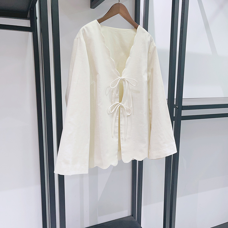 2026年新作ヴィンテージ風ボヘミアン刺繍ブラウス（女性用） - Crop Blouse Linen のレビューと価格