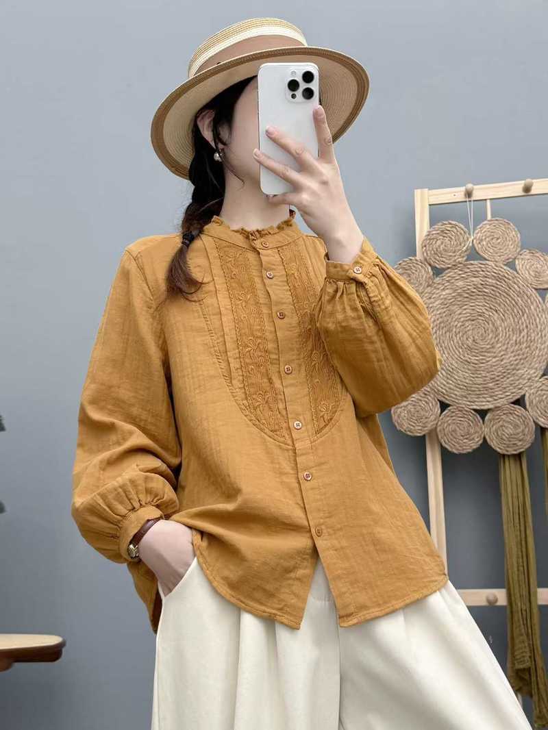 2026 ヴィンテージ服森ガール綿糸ネイビーブルーホワイトオ - Summer Clothing Japan のレビューと価格