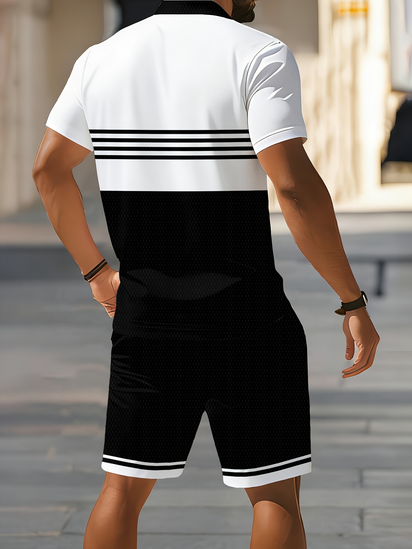 2026年夏メンズポロシャツセット - 3Dプリントデザイン - Summer Clothing Shops のレビューと価格