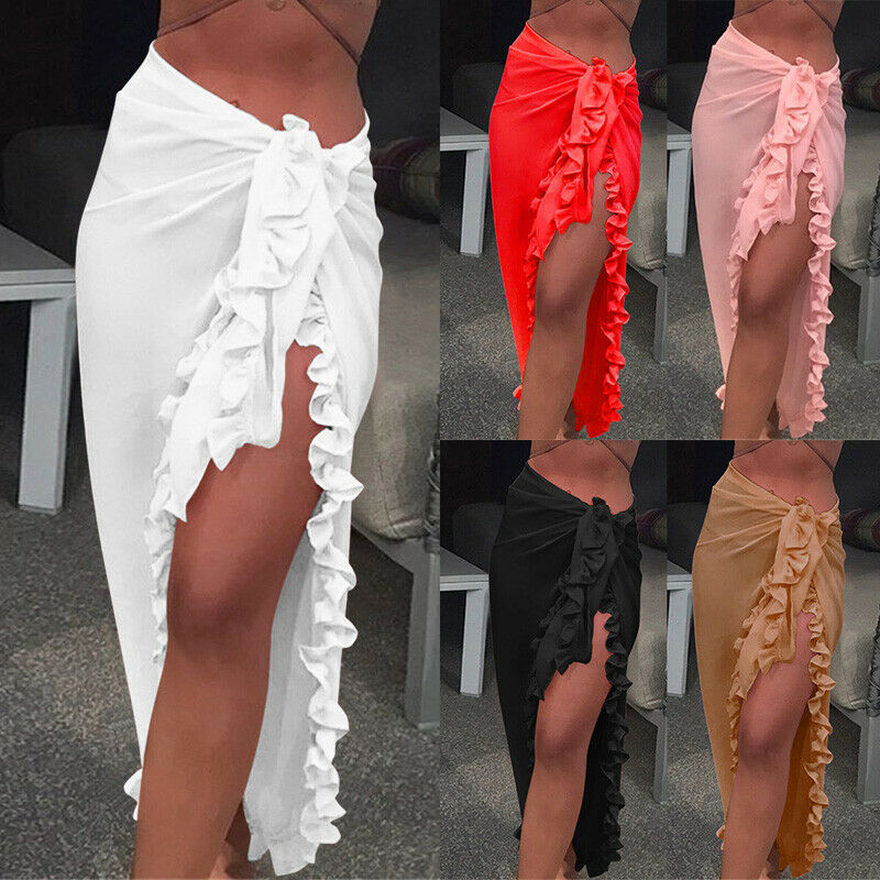 シフォンウォレットスカート,女性のためのセクシーなパレオ,ビ - Sarong Pareo Wrap のレビューと価格