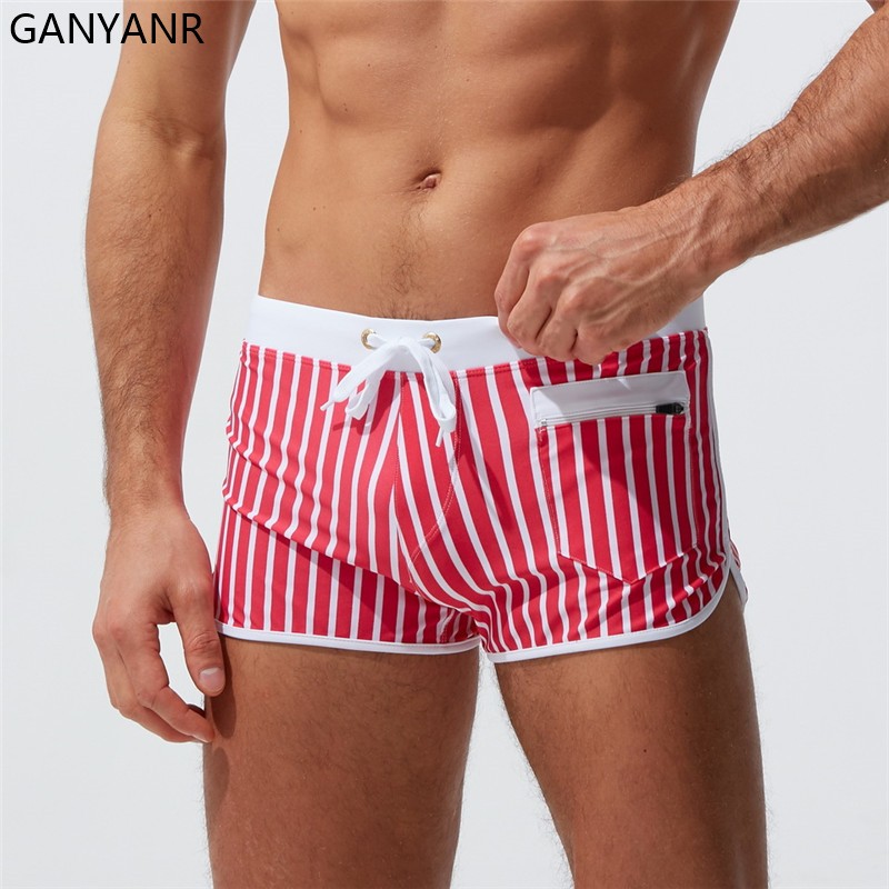 Ganyanr-男性の入浴用水着,セクシーな水着,速乾性,ビ - Board Short Surf のレビューと価格