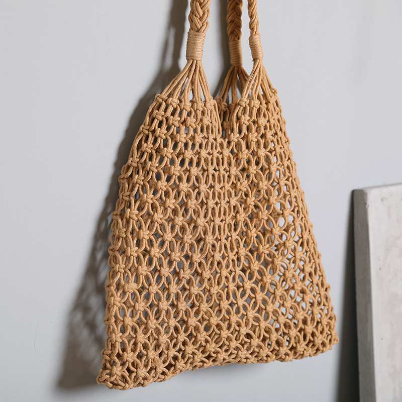 女性の大容量わらハンドバッグトート中空ショルダーバッグヴィン - Beach Bag Straw のレビューと価格